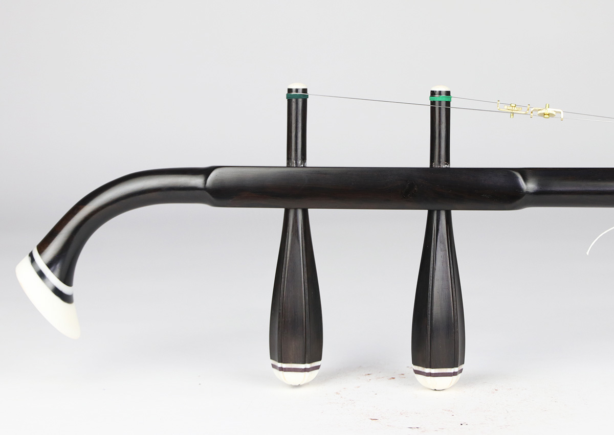 三星黑檀彩标版二胡_陆林生二胡工厂